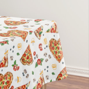 Pizza Baby shower tafelkleed – Pizza en fopspenen