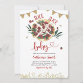 Pizza Baby shower-uitnodiging Kaart (Voorkant)