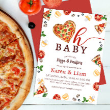 Pizza Baby shower uitnodiging | Oh Baby Theme
