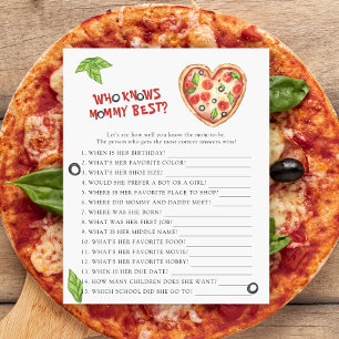 Pizza baby shower - Wie kent mama het best
