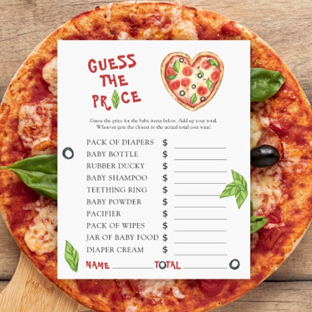 Pizza babyfeest - Raad de prijs! Spel (Creator heeft geüpload)