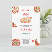 PIZZA BABYSHOWER UITNODIGING (Staand voorkant)