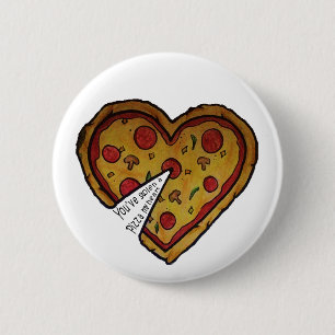 Pizza Badge Ronde Button 5,7 Cm