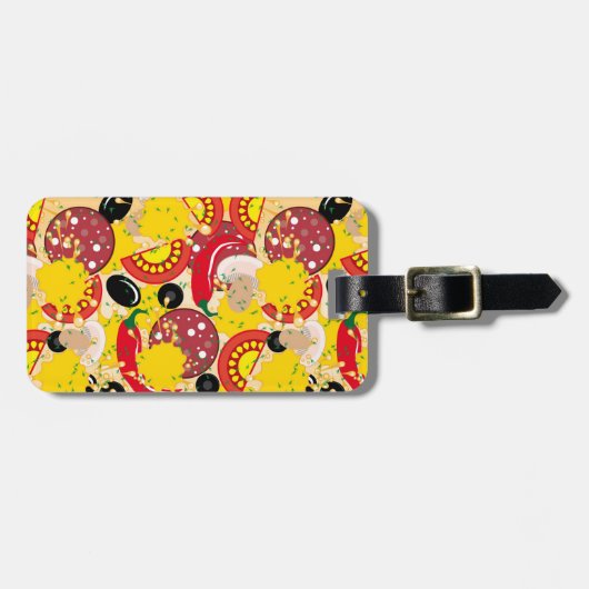 Pizza Bagagelabel (Voorkant horizontaal)