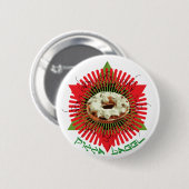 Pizza Bagel : Joods Italiaans Ronde Button 5,7 Cm (Voorkant /achterkant)