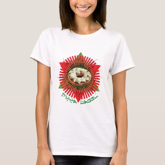 Pizza Bagel : Joods Italiaans T-shirt (Voorkant)