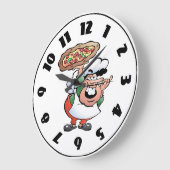 Pizza Baker Clock Grote Klok (Hoek)
