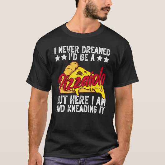 Pizza Baker die van Pizza Making houdt T-shirt (Voorkant)