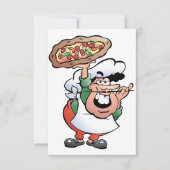 Pizza Baker Invitatie Kaart (Voorkant)