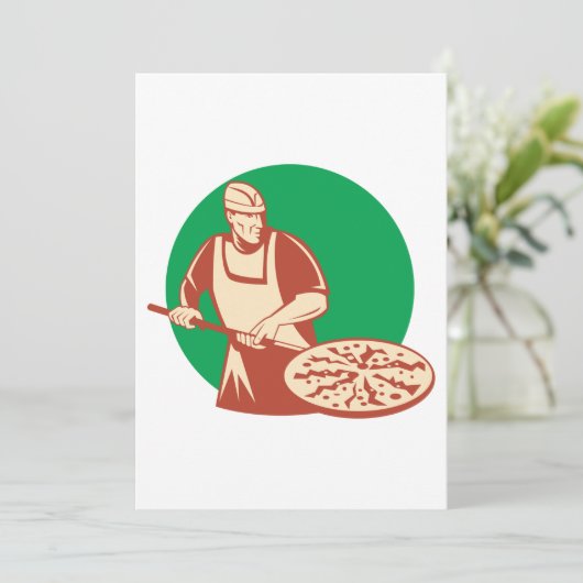 Pizza Baker Kaart (Staand voorkant)