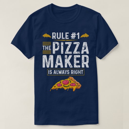Pizza Baker Mannen Pizza Maker T-shirt (Design voorkant)