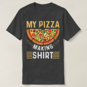 Pizza Baker Mannen  Pizza T-shirt (Design voorkant)