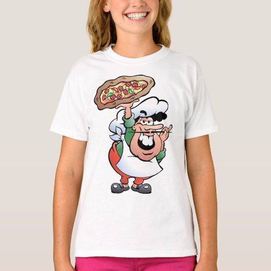 Pizza Baker Meisjes T-shirt (Voorkant)