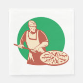 Pizza Baker Napkins Servet (Voorkant)