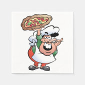 Pizza Baker Papieren servetten (Voorkant)