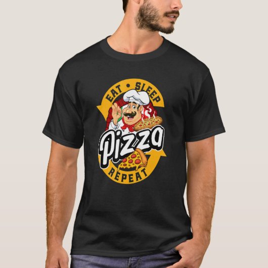 Pizza Baker Pizzeria Pizza Gezegde T-shirt (Voorkant)