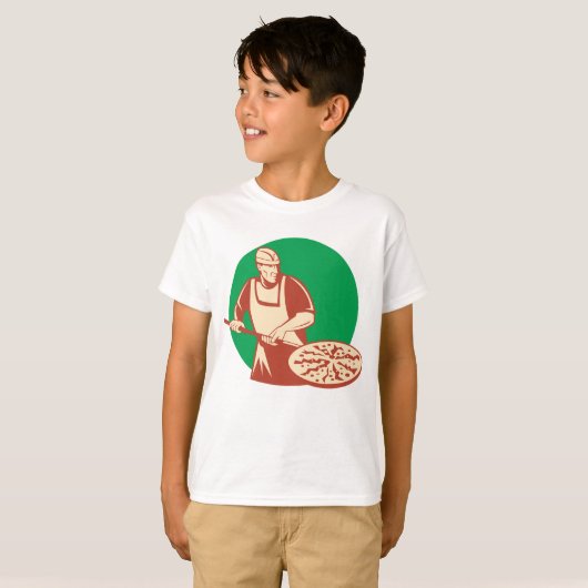 Pizza Baker T-Shirt (Voorkant volledig)
