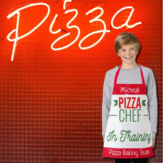 Pizza bakken team- kinder schort