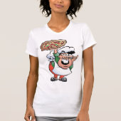 Pizza Bakker Vrouwen T-shirt (Voorkant)