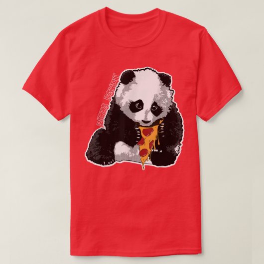 Pizza Bandit Panda T-Shirt (Design voorkant)