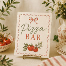Pizza Bar Italiaanse Markt Baby Shower Bord