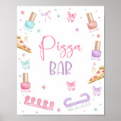 Pizza Bar Mani-Pedi Party Manicure Pedicure Girl Poster (Voorkant)