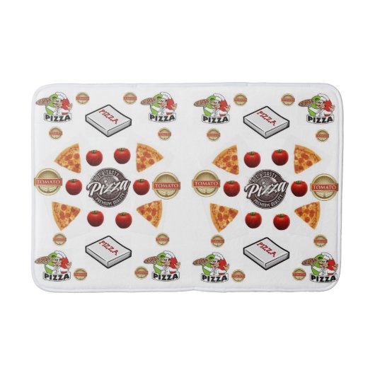 Pizza Bathroom Bathmat Badmat (Voorkant)