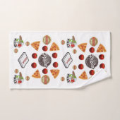 Pizza Bathroom Towel sets Bad Handdoek (Handdoek)