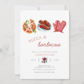 Pizza BBQ Sauce baby shower Kaart (Voorkant)