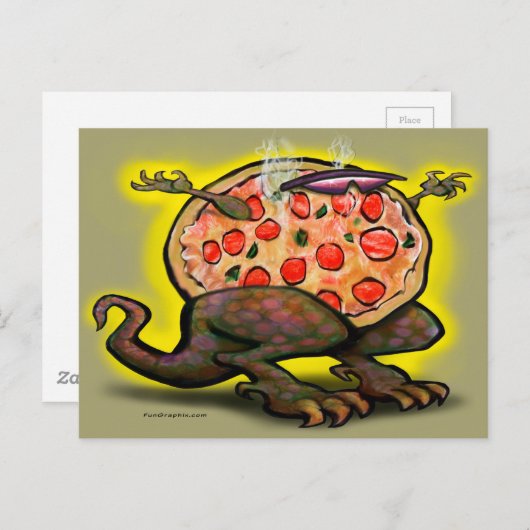 Pizza Beast Briefkaart (Voorkant / Achterkant)