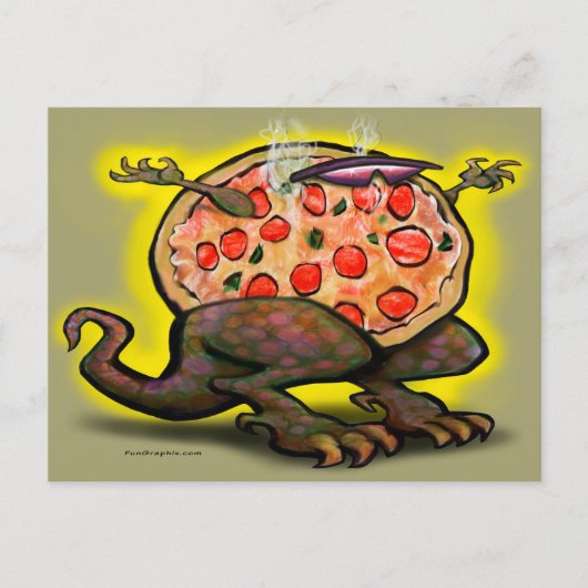 Pizza Beast Briefkaart (Voorkant)