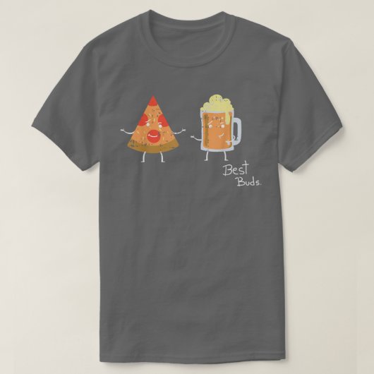 Pizza beer Best Buds Costume Cute Easy Food Hallow T-shirt (Design voorkant)