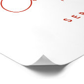 Pizza & Beer Casual Couples Wedding Vrijgezellenfe Poster (Hoek)