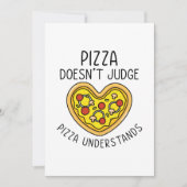 Pizza begrijpt bedankkaart (Voorkant)
