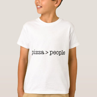 Pizza beter dan mensen sarcastisch eten grappig t-shirt