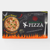 Pizza Bezorgen Pizza Cafe Pizza Restaurant geopend Spandoek (Horizontaal)