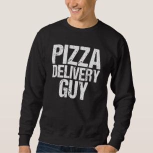 Pizza bezorger Guy Italiaanse Foodie Pun kostuum Trui