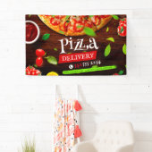 Pizza Bezorging Pizza Cafe Pizza Restaurant geopen Spandoek (Insitu)