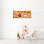 Pizza bezorging Pizza Cafe Pizza Restaurant geopen Spandoek (Insitu)