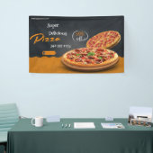 Pizza bezorging Pizza Cafe Pizza Restaurant geopen Spandoek (Beurs)