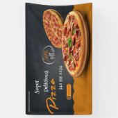 Pizza bezorging Pizza Cafe Pizza Restaurant geopen Spandoek (Verticaal)