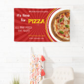 Pizza bezorging Pizza Cafe Pizza Restaurant geopen Spandoek (Insitu)