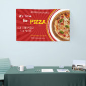 Pizza bezorging Pizza Cafe Pizza Restaurant geopen Spandoek (Beurs)