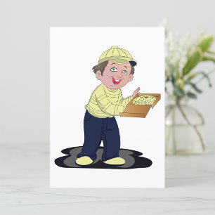 Pizza bezorgjongen kaart