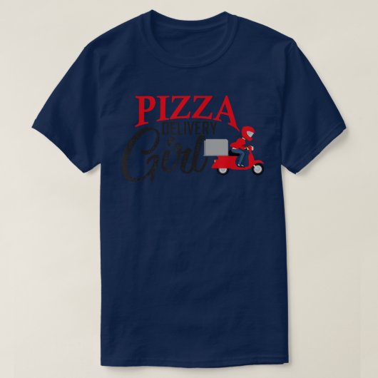 Pizza-bezorgster die pizza-costume voor vrouwen aa t-shirt (Design voorkant)