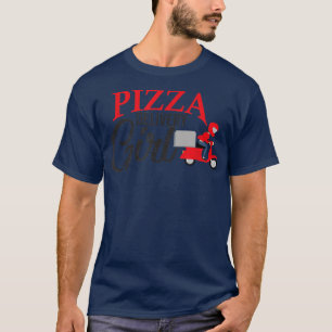 Pizza-bezorgster die pizza-costume voor vrouwen aa t-shirt