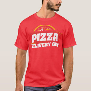 Pizza bezorgt man die Pizza eet T-shirt