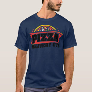 Pizza bezorgt man die Pizza eet T-shirt