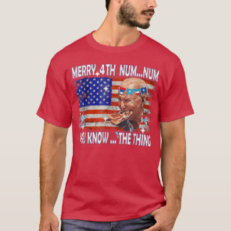 Pizza Biden verwarde Merry Happy 4th van jullie, w T-shirt