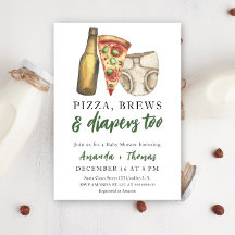 Pizza, bier en luiers ook - Baby Shower